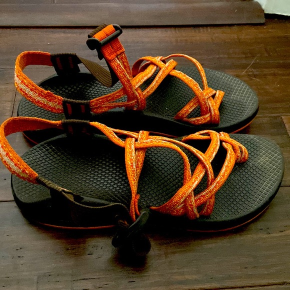 Orange Chaco Sandals Toe-Strap - Picture 2 of 5